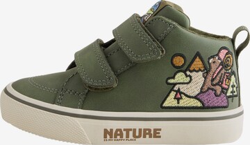 Next Sneakers i grøn: forside