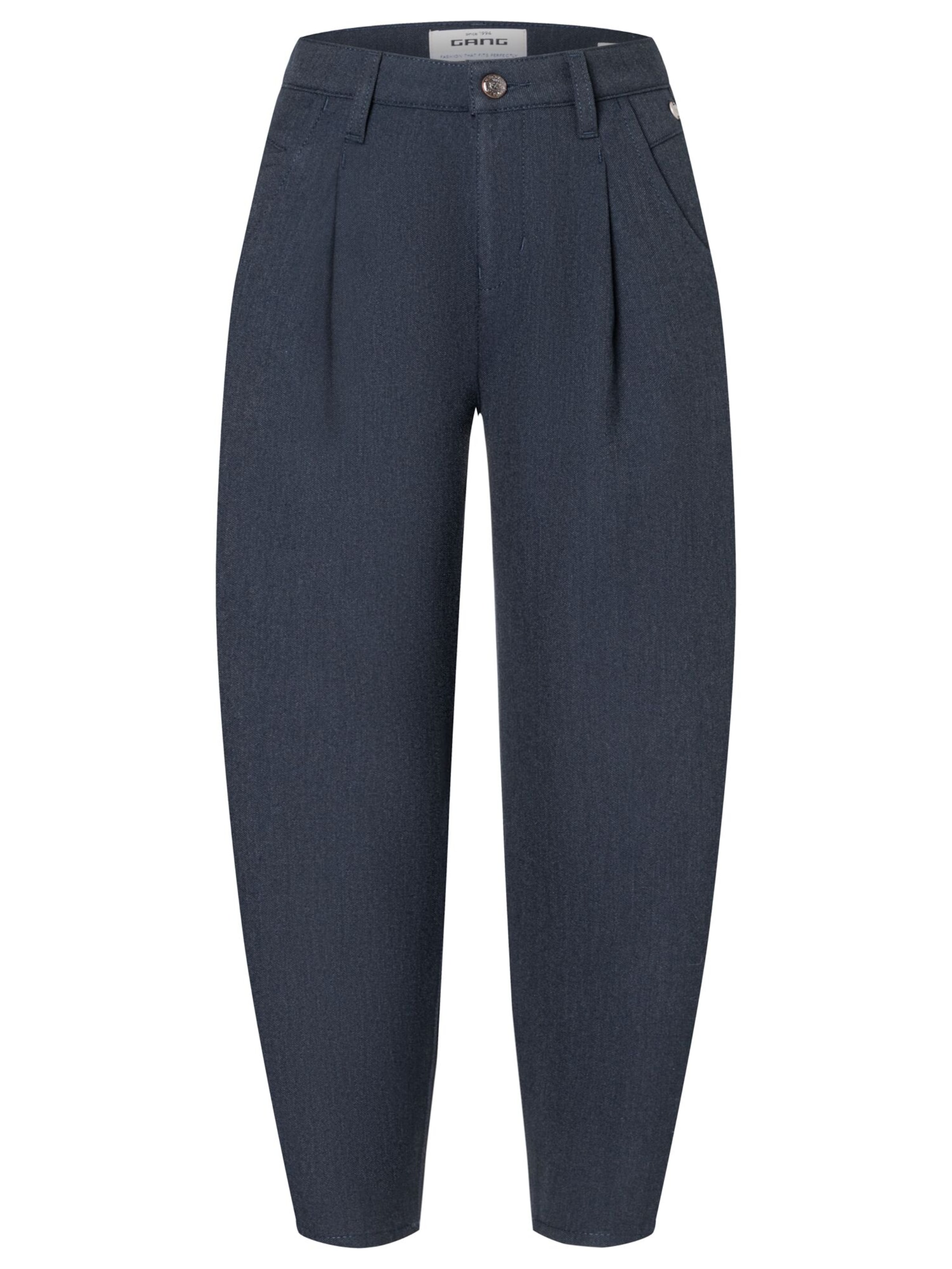 Gang Regular Hose '94SILVIA CROPPED' in Blau: Vorderseite