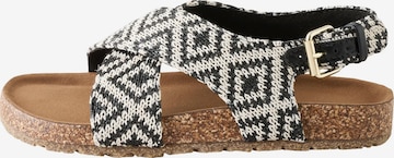 Sandales Next en noir : devant