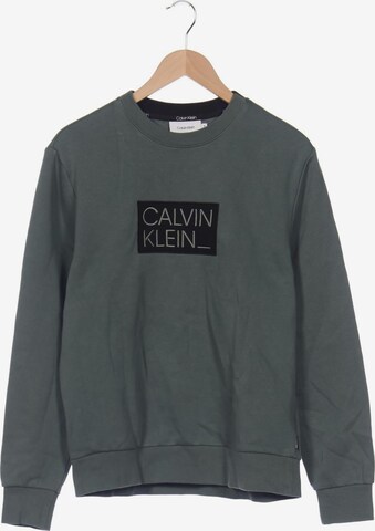 Calvin Klein Sweatshirt & Zip-Up Hoodie in M in Green: front