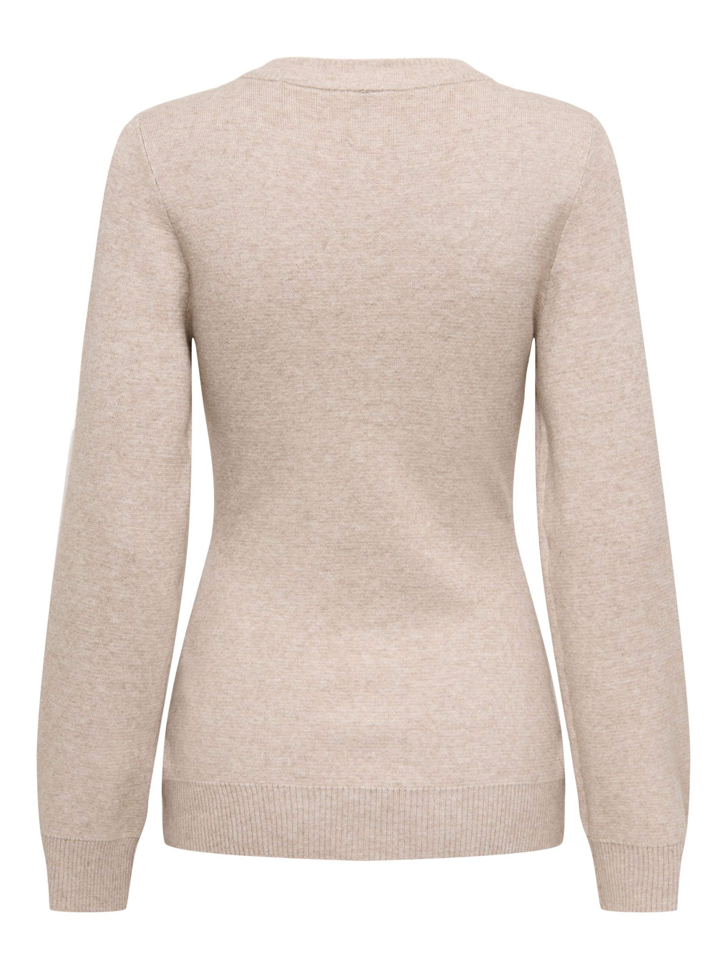 Only Tall Gebreid vest 'ONLKATIA' in Beige