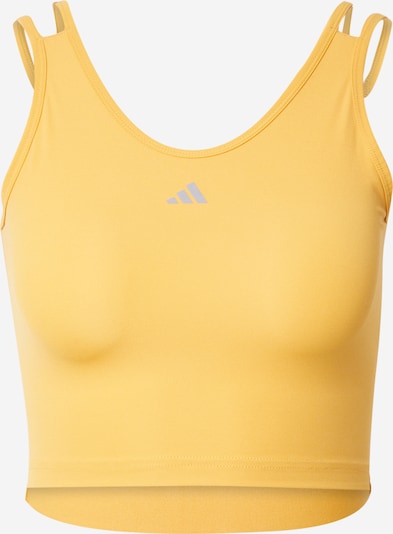 Sportiniai marškinėliai be rankovių 'Hiit Heat.Rdy ' iš ADIDAS PERFORMANCE, spalva – geltona / pilka, Prekių apžvalga