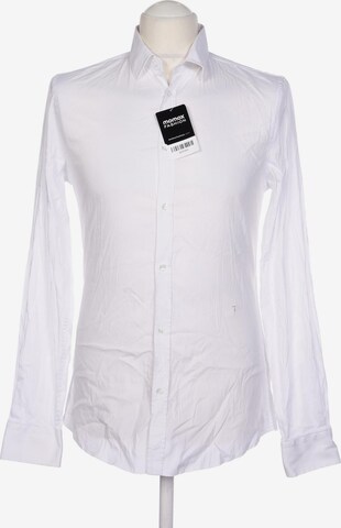 Trussardi Button Up Shirt in M in White: front