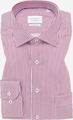 ETERNA Comfort fit Button Up Shirt in Red