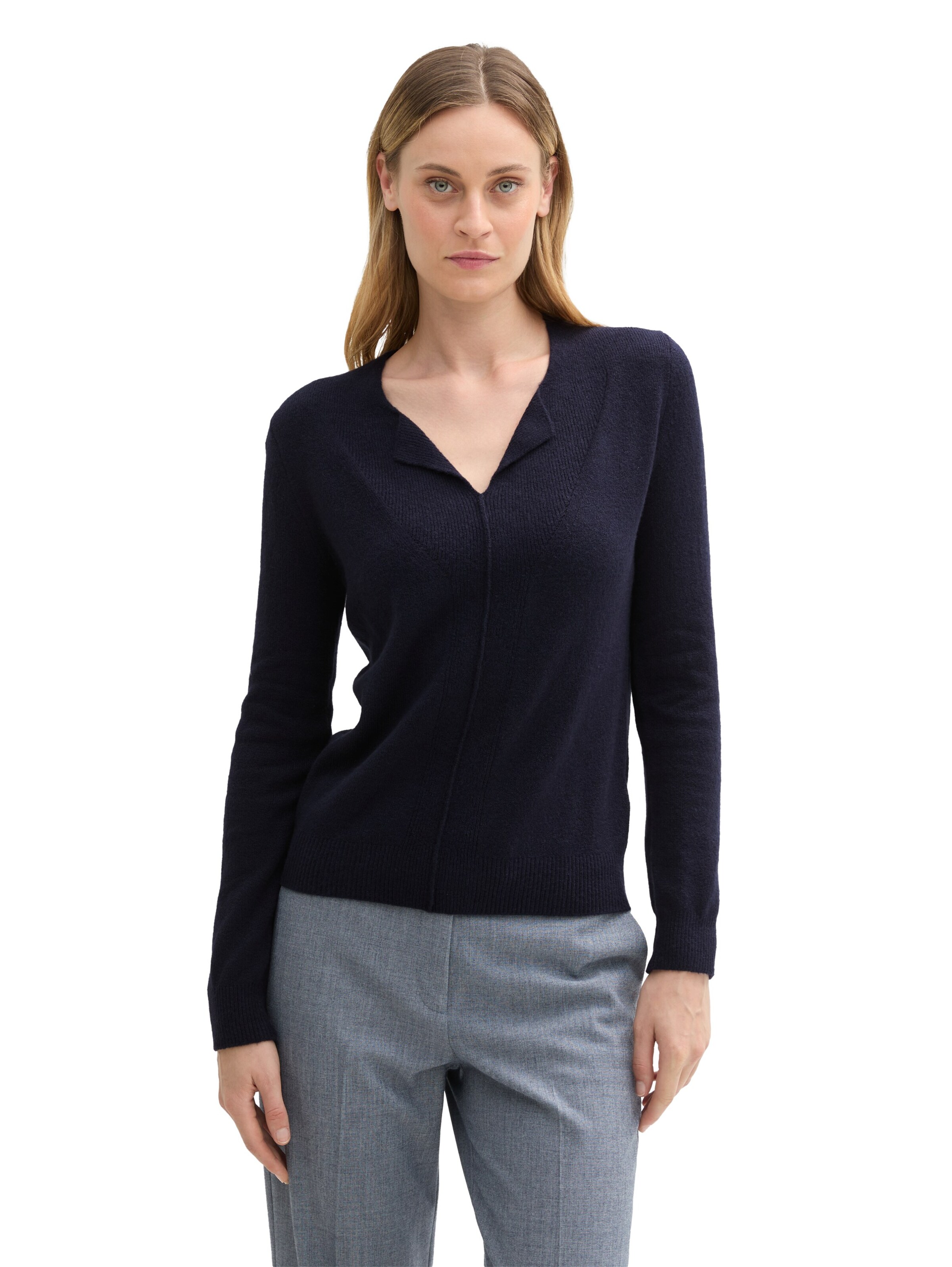 TOM TAILOR Trui in Blauw: voorkant