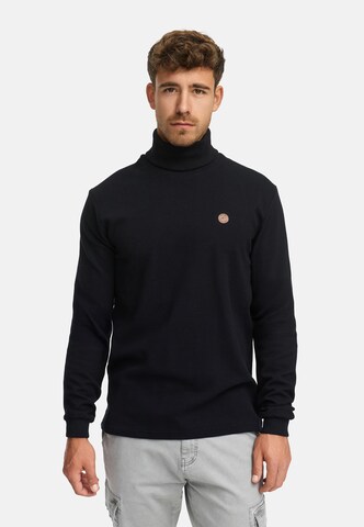 T-Shirt ' INGuadalupe Roll neck ' INDICODE JEANS en noir : devant