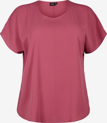 Zizzi - Blusa 'Vanni' en lila: frente