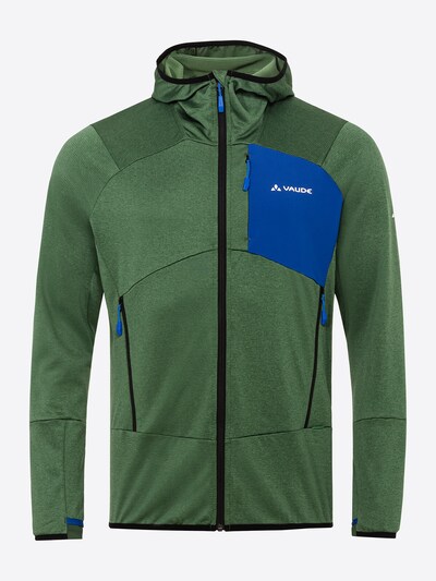 VAUDE Funktionele fleece-jas 'Monviso' in de kleur Blauw / Groen / Zwart / Wit, Productweergave