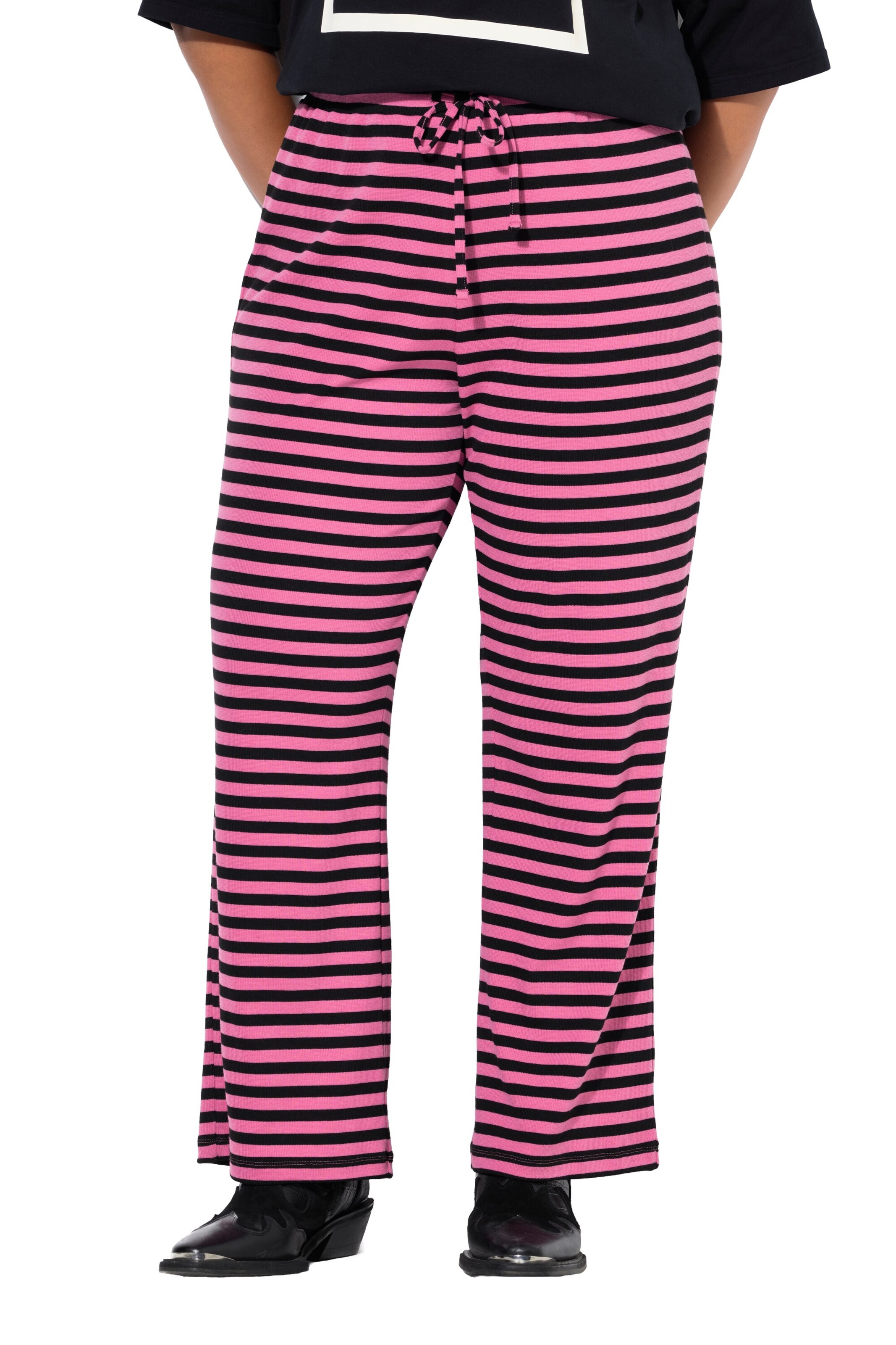 Studio Untold Wide leg Broek in Roze: voorkant