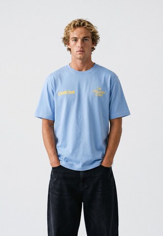 On Vacation Shirt 'Chill Out' in Blue