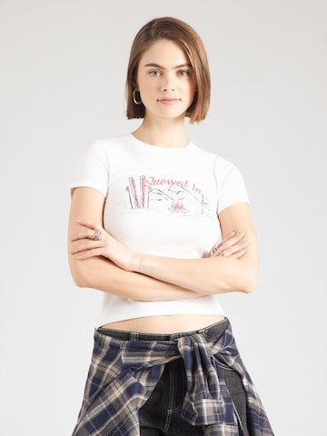 T-shirt HOLLISTER en blanc : devant