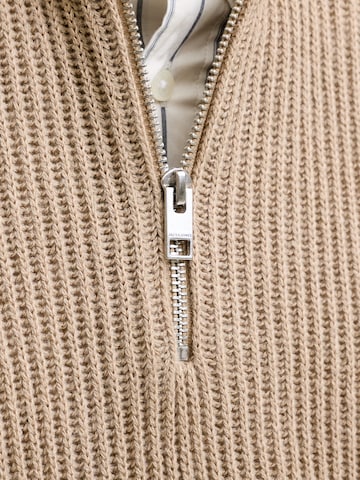 Pulover 'JJPANNEL' de la JACK & JONES pe maro