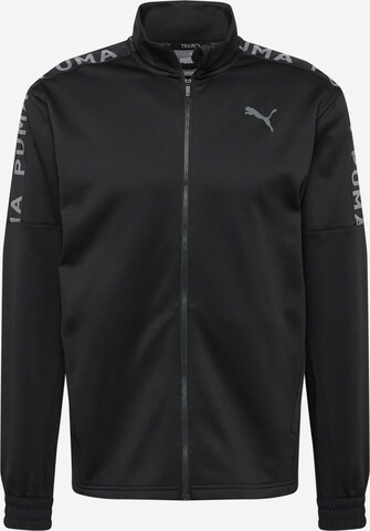 PUMA Trainingsjack in Zwart: voorkant