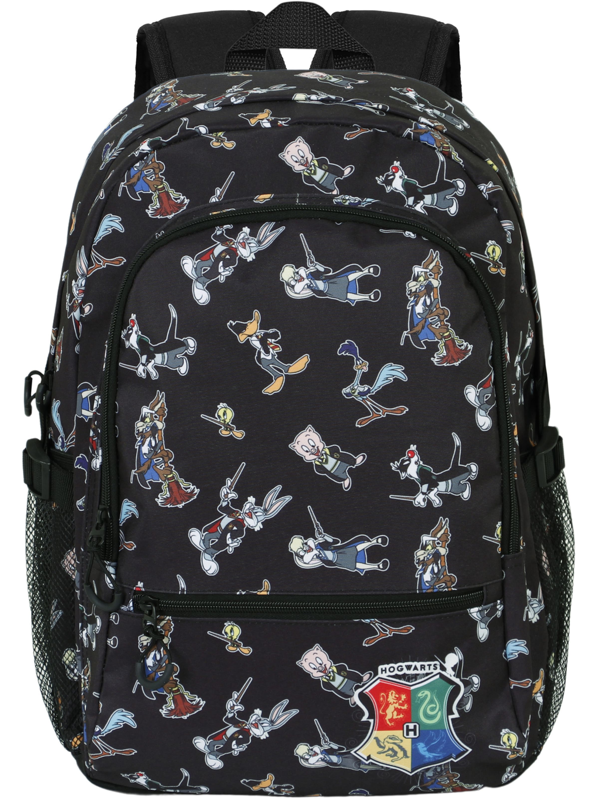 Zaino 'Looney Tunes Harry Tunes-Fan Fight 2.0' di Warner Bros. in nero: frontale
