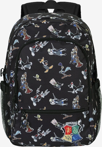 Warner Bros. Backpack 'Looney Tunes Harry Tunes-Fan Fight 2.0' in Black: front