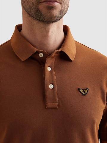 Maglietta 'Polo shirt with garment-dye wash' di PME Legend in arancione