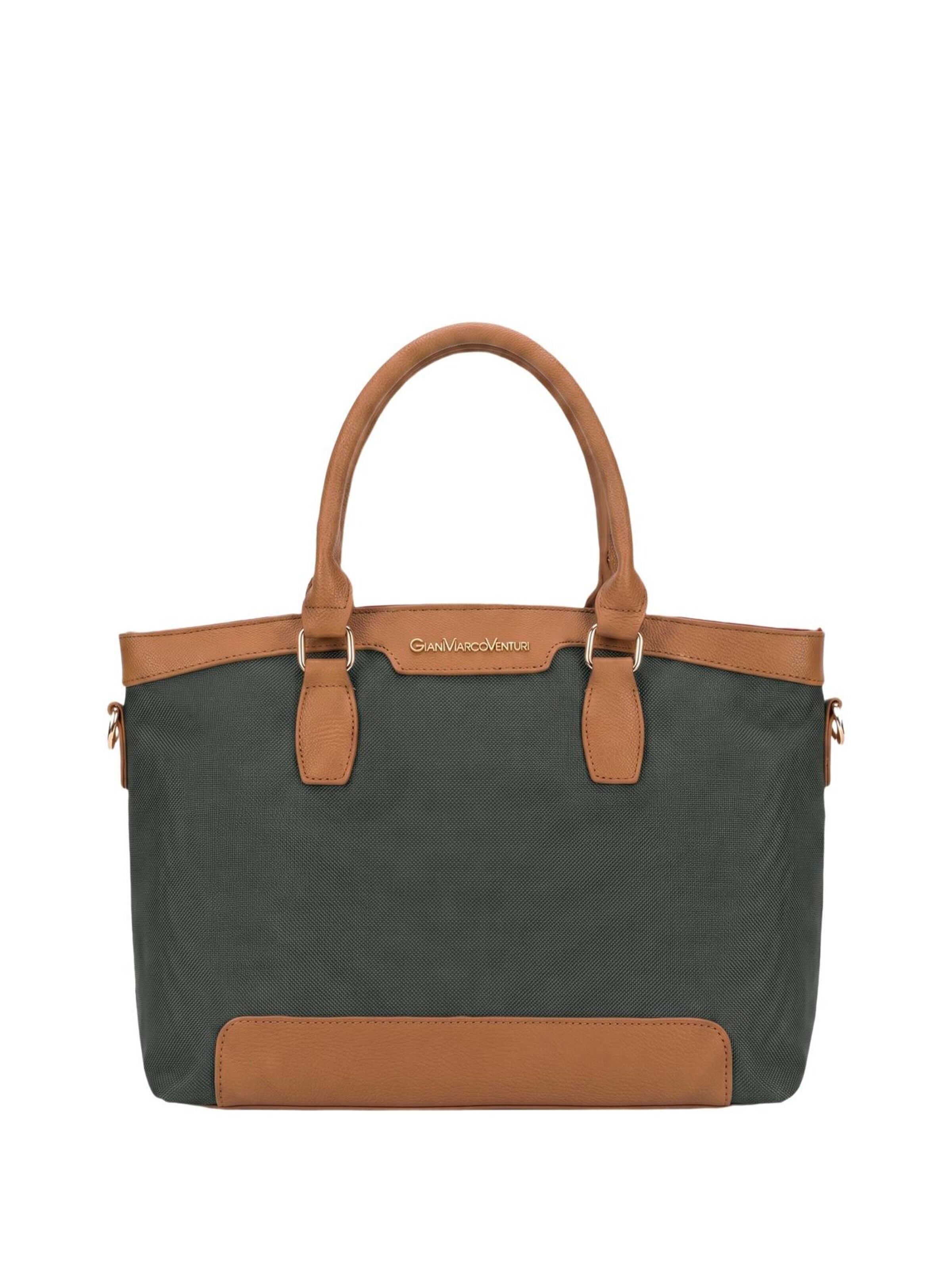 Borsa a spalla di GianMarco Venturi in verde: frontale