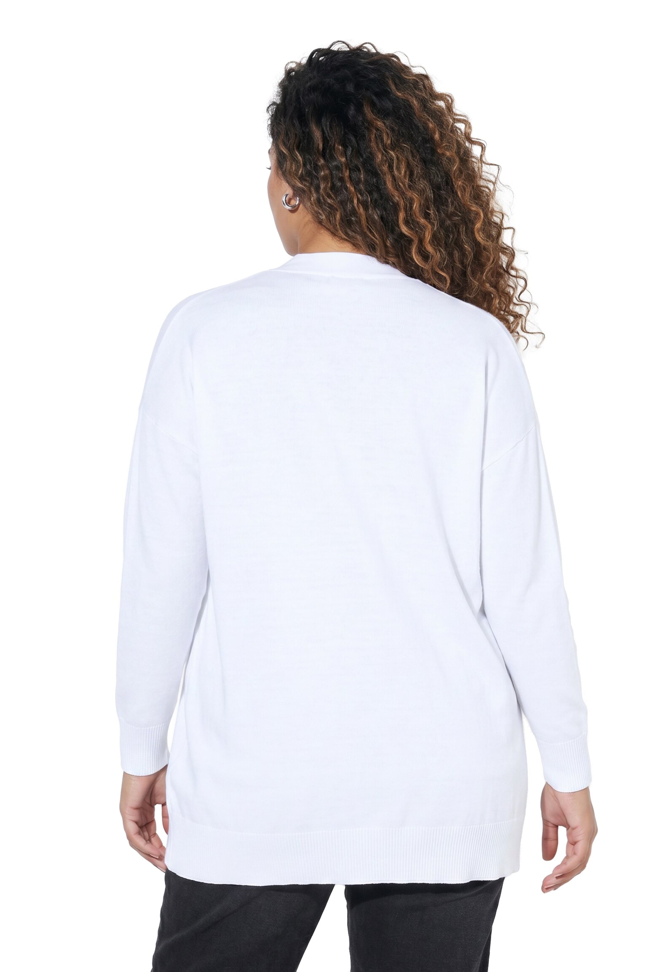 MIAMODA Knit cardigan in White