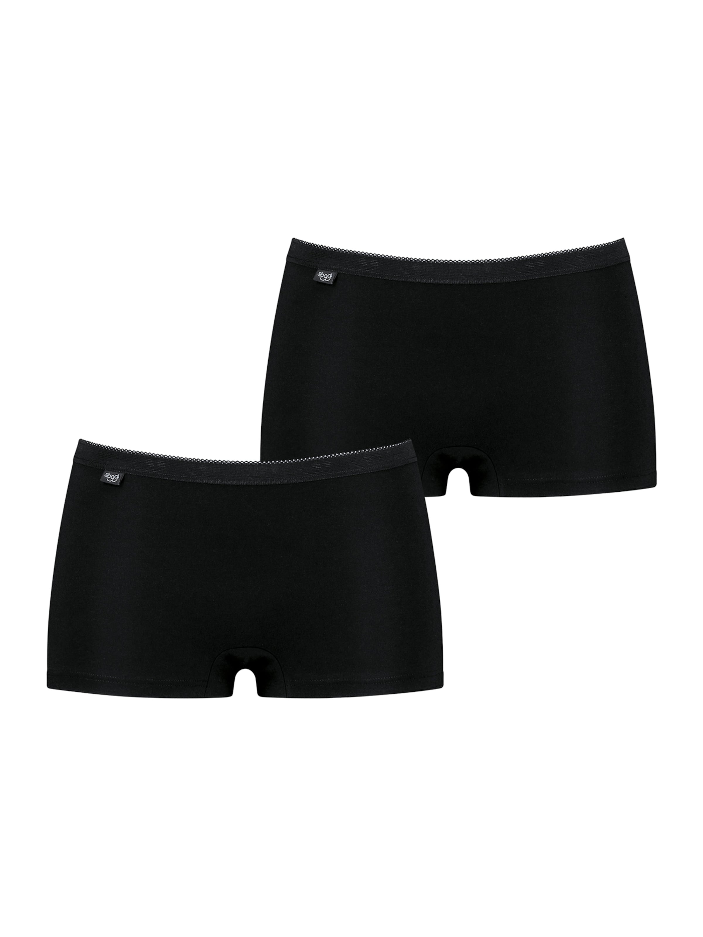 SLOGGI - Hipster 'Basic+ Short' em preto: frente