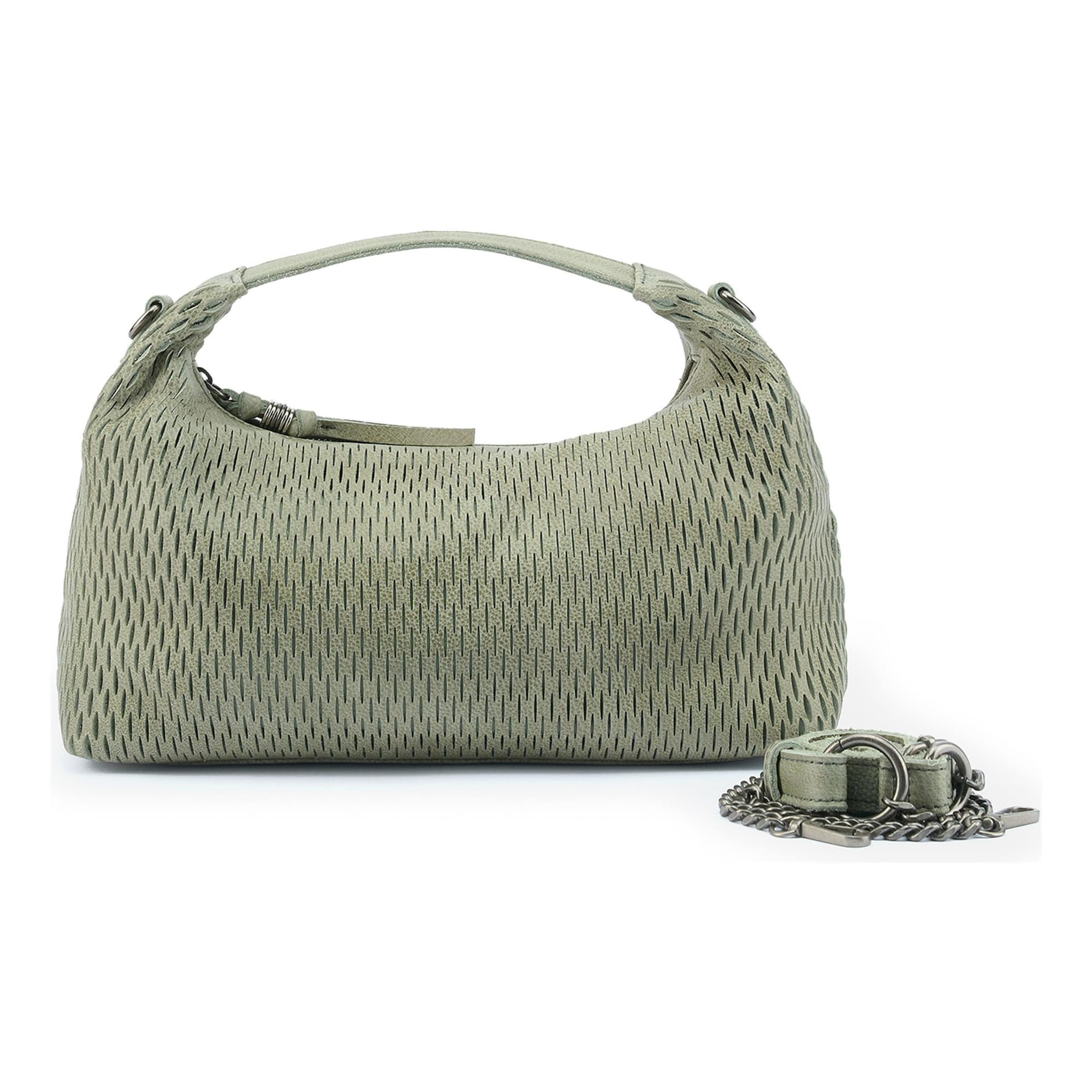 Borsa a mano 'Soft Cut' di FREDsBRUDER in verde: frontale