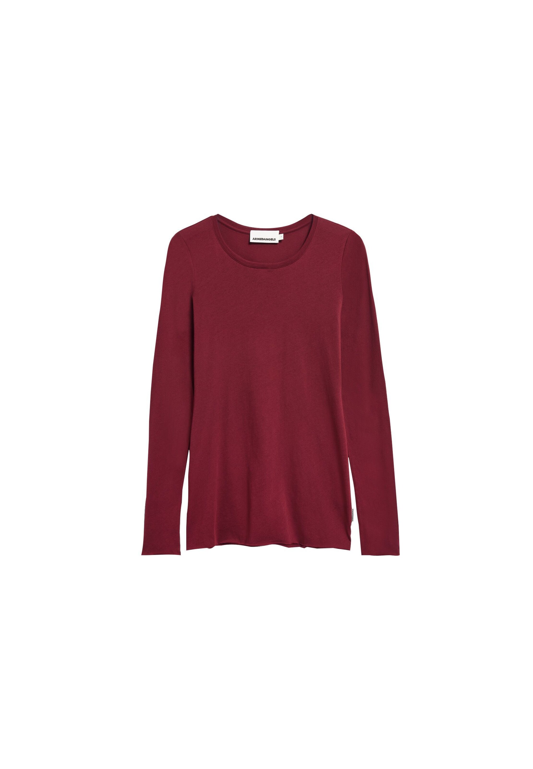 ARMEDANGELS Longsleeve EINIAARA SOFT in Rot: Vorderseite