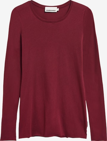 ARMEDANGELS Longsleeve EINIAARA SOFT in Rot: Vorderseite