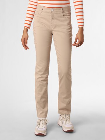 Coupe slim Pantalon BRAX en beige : devant