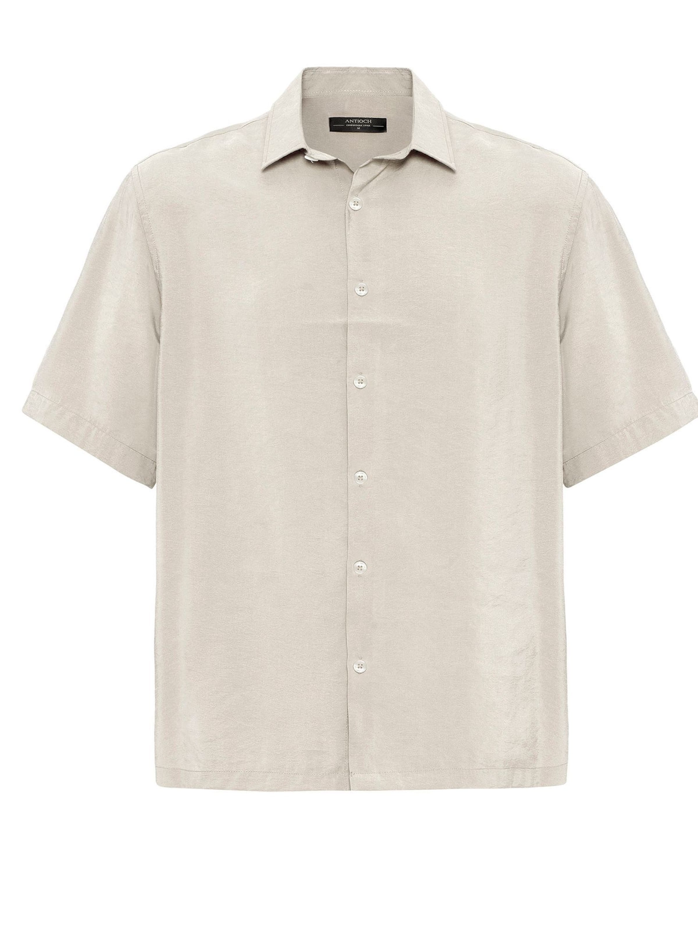 Antioch Button Up Shirt in Grey: front
