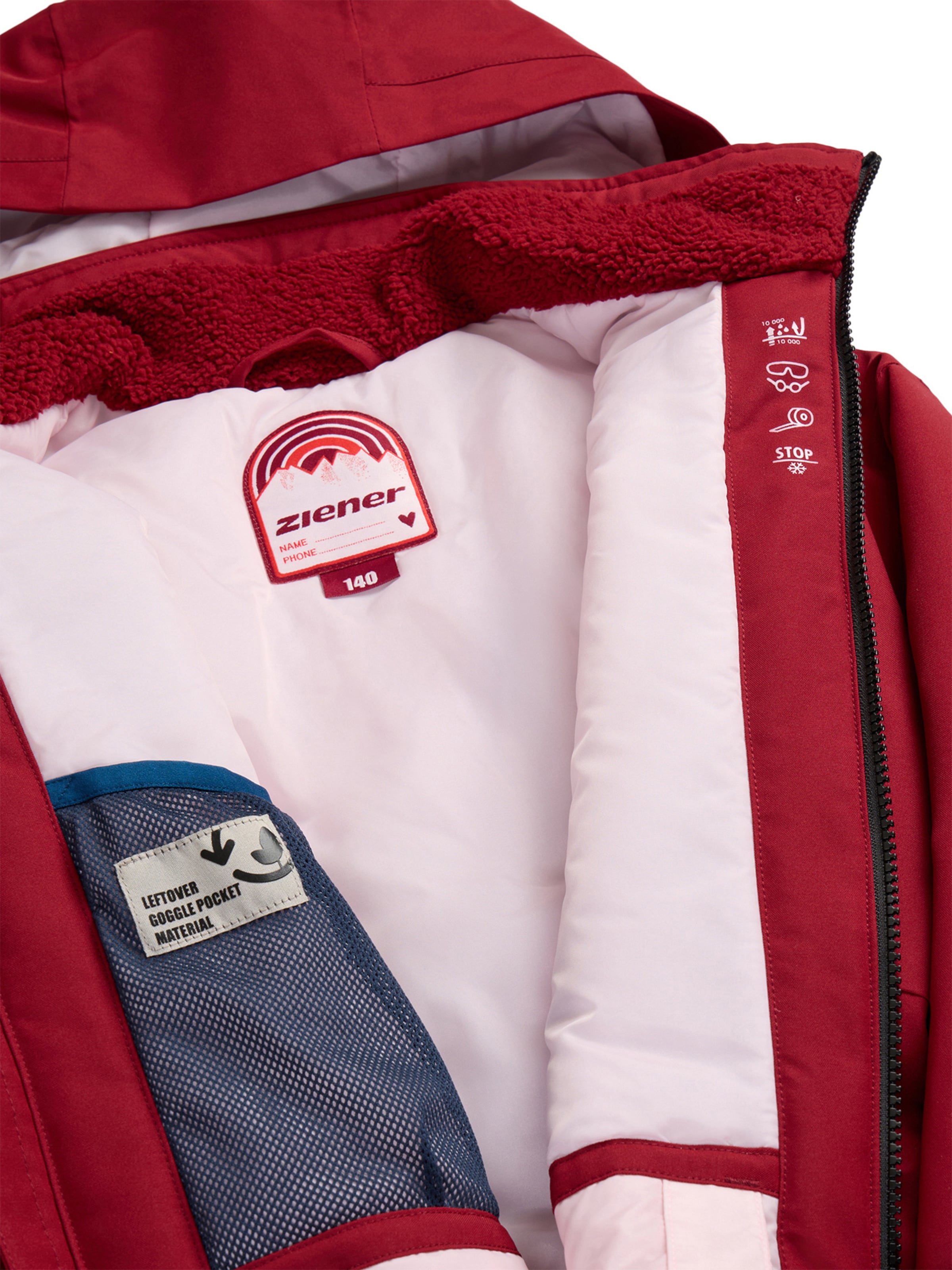 ZIENER Jacke  'ABBE-Z' in Rot
