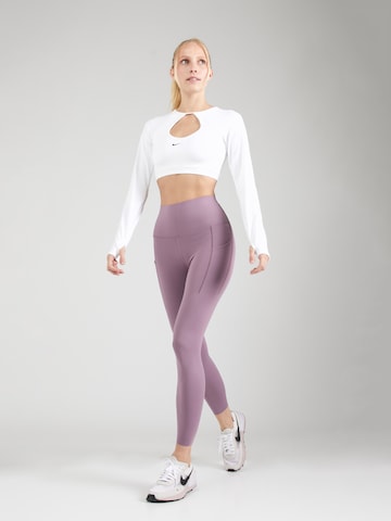 NIKE Skinny Workout Pants 'UNIVERSA' in Purple