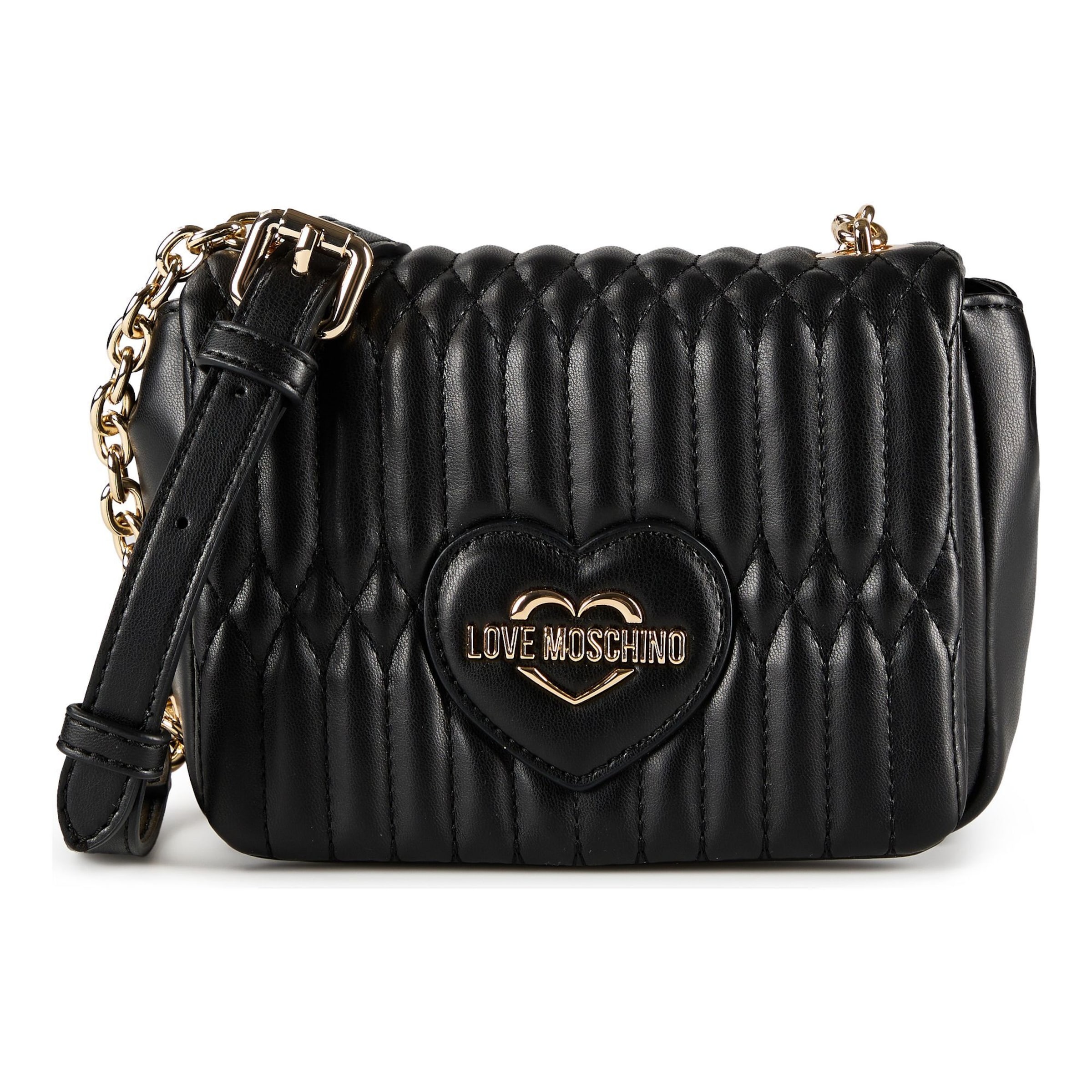 Sac à bandoulière 'Bubbly Love' Love Moschino en noir : devant