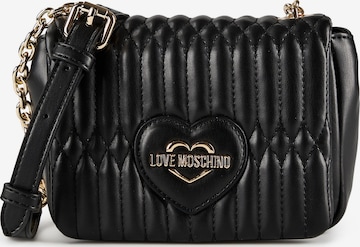 Sac à bandoulière 'Bubbly Love' Love Moschino en noir : devant