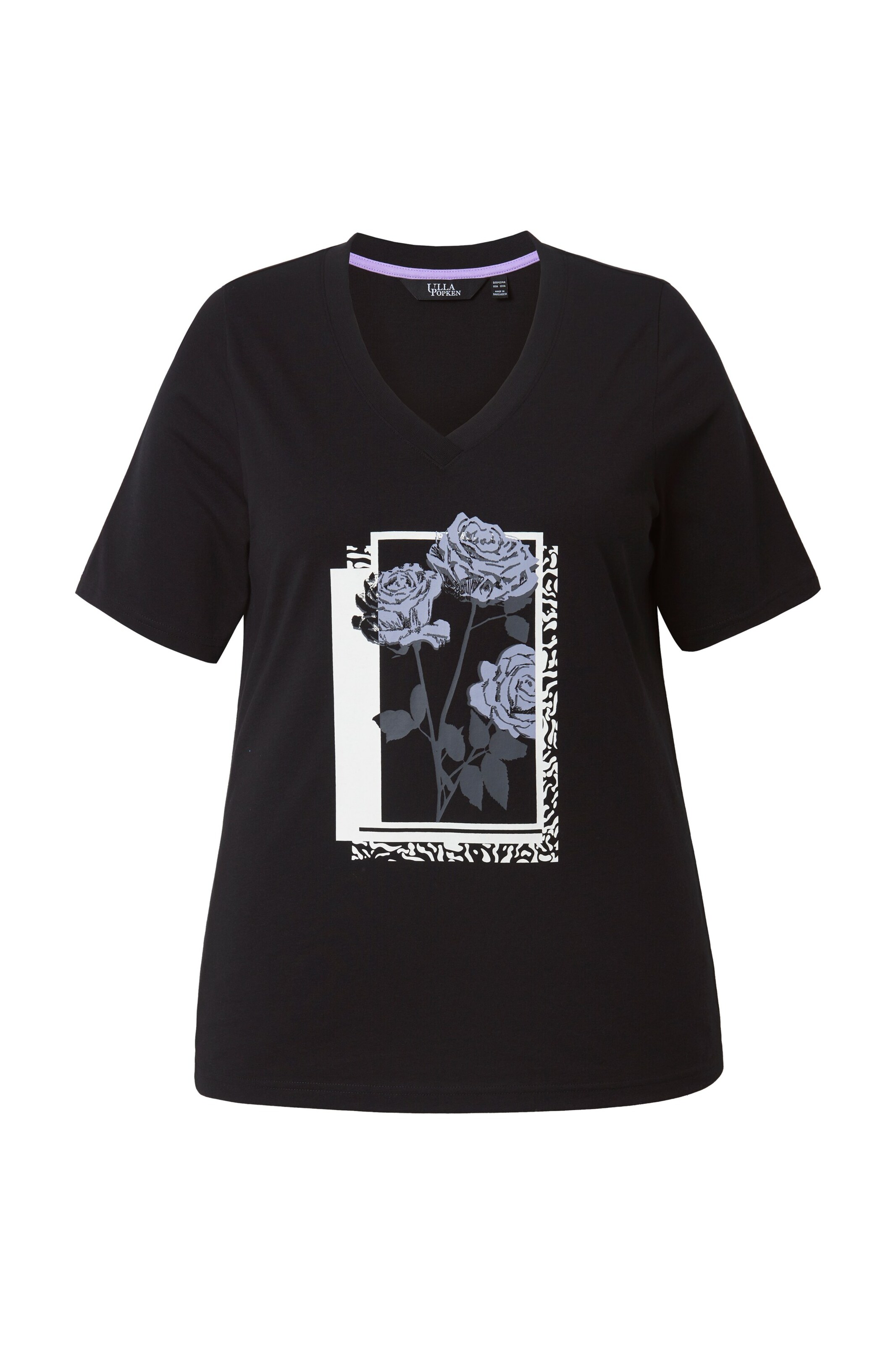 Ulla Popken Shirt in Black: front