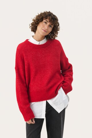 Pull-over 'Lulya' Part Two en rouge : devant