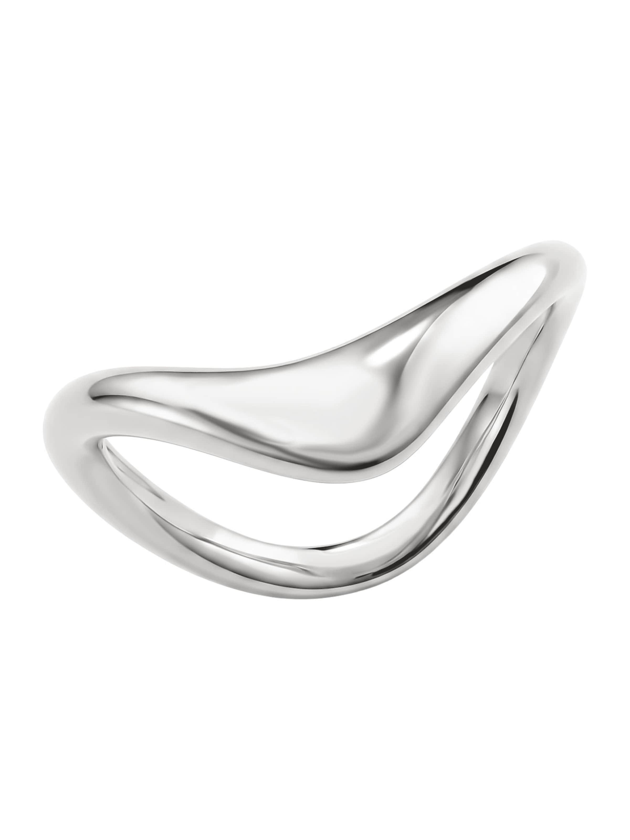 Thomas Sabo Ring in Wellenform in Silber: Vorderseite