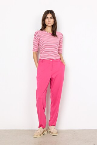 Soyaconcept Regular Chino trousers 'DANIELA' in Pink: front