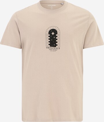 T-Shirt 'DESTINY' Jack & Jones Plus en beige : devant