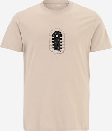 Jack & Jones Plus - Camiseta 'DESTINY' en beige: frente