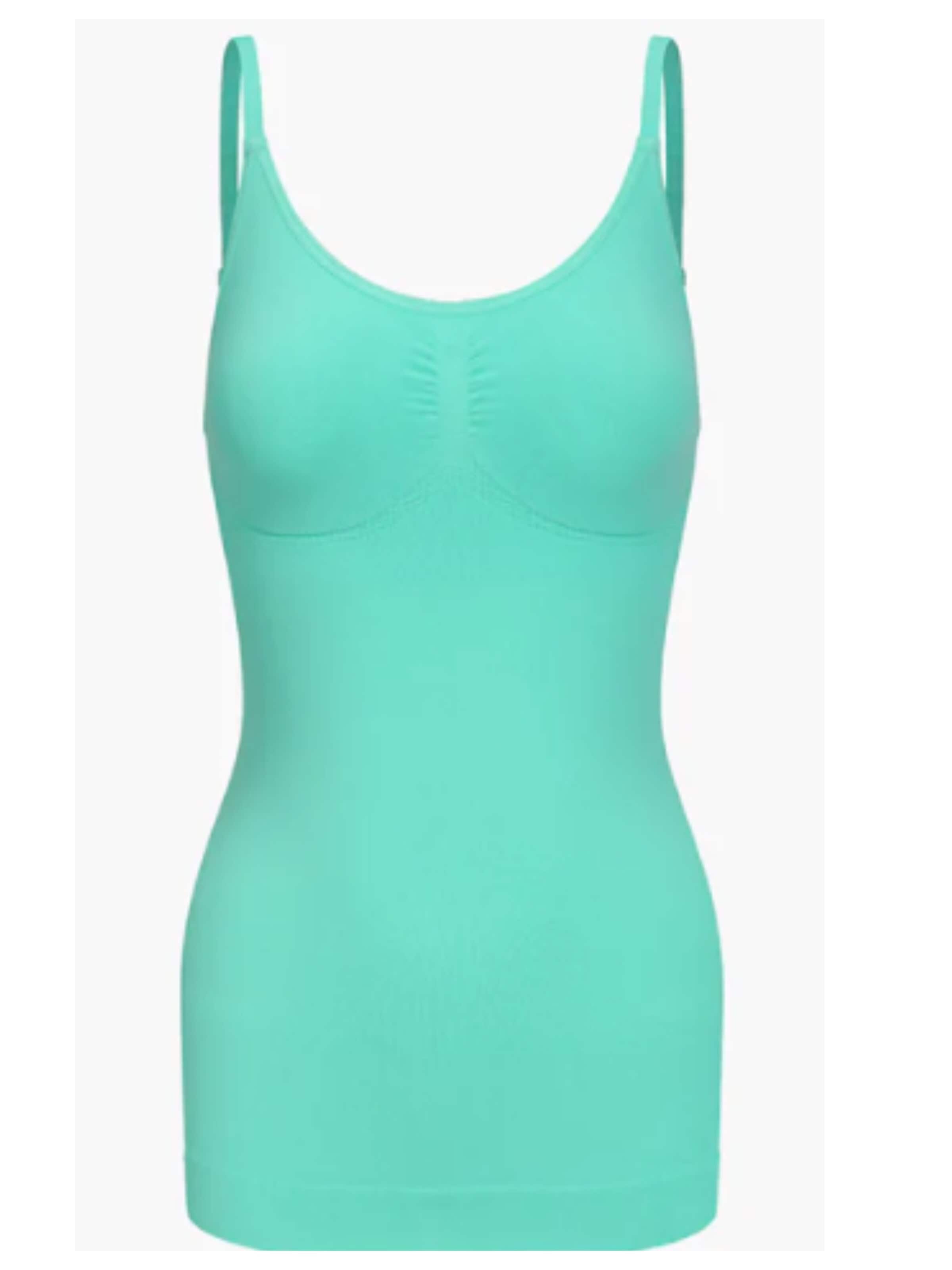 cfab (formerly creamy fabrics) Shapingtop 'Shaping Cami' in Groen: voorkant