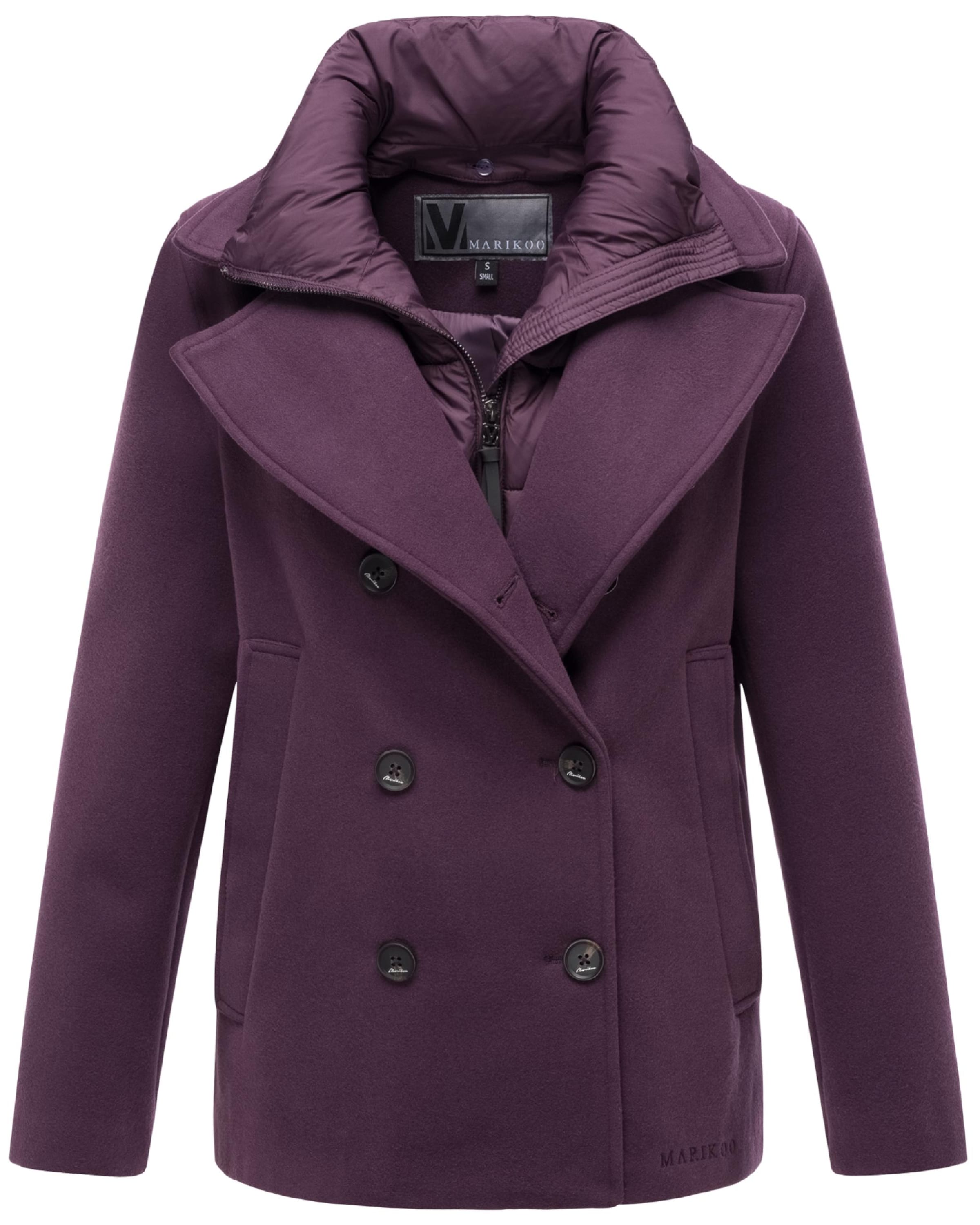 MARIKOO Overgangsfrakke i lilla