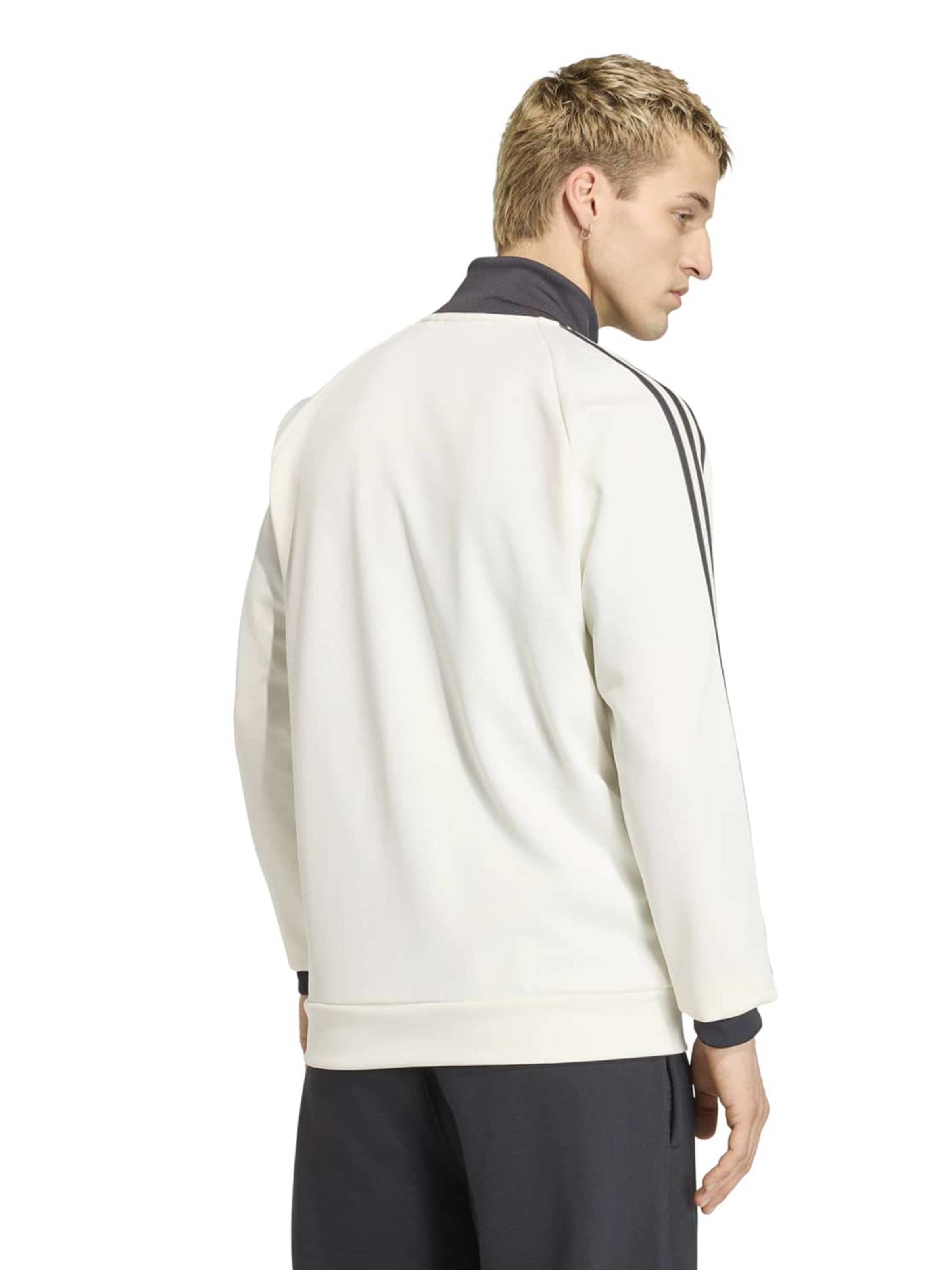 Bluză cu fermoar sport 'DFB' de la ADIDAS PERFORMANCE pe alb