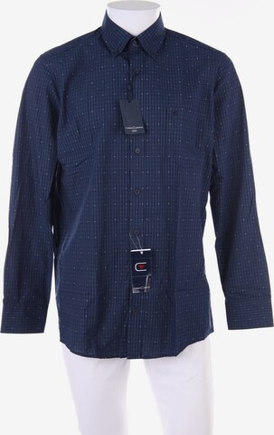 CASAMODA Button Up Shirt in M in Blue: front