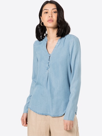 VERO MODA Blouse 'VMVIVIANA' in Blauw: voorkant