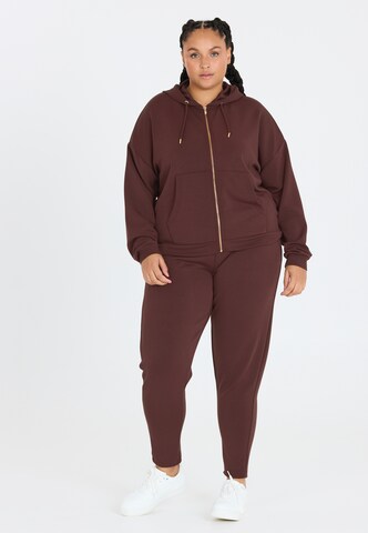 Q by Endurance Tapered Sportbroek 'Tiamo' in Rood