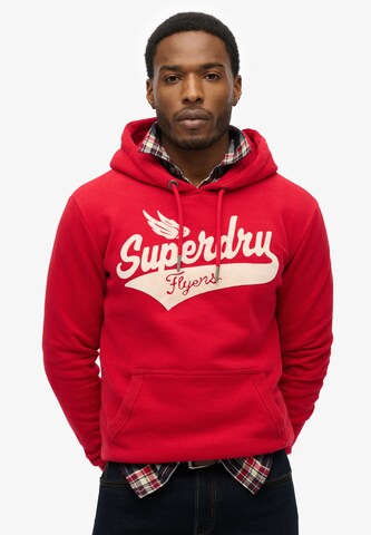 Sweat-shirt 'Flyers' Superdry & Co en rouge : devant