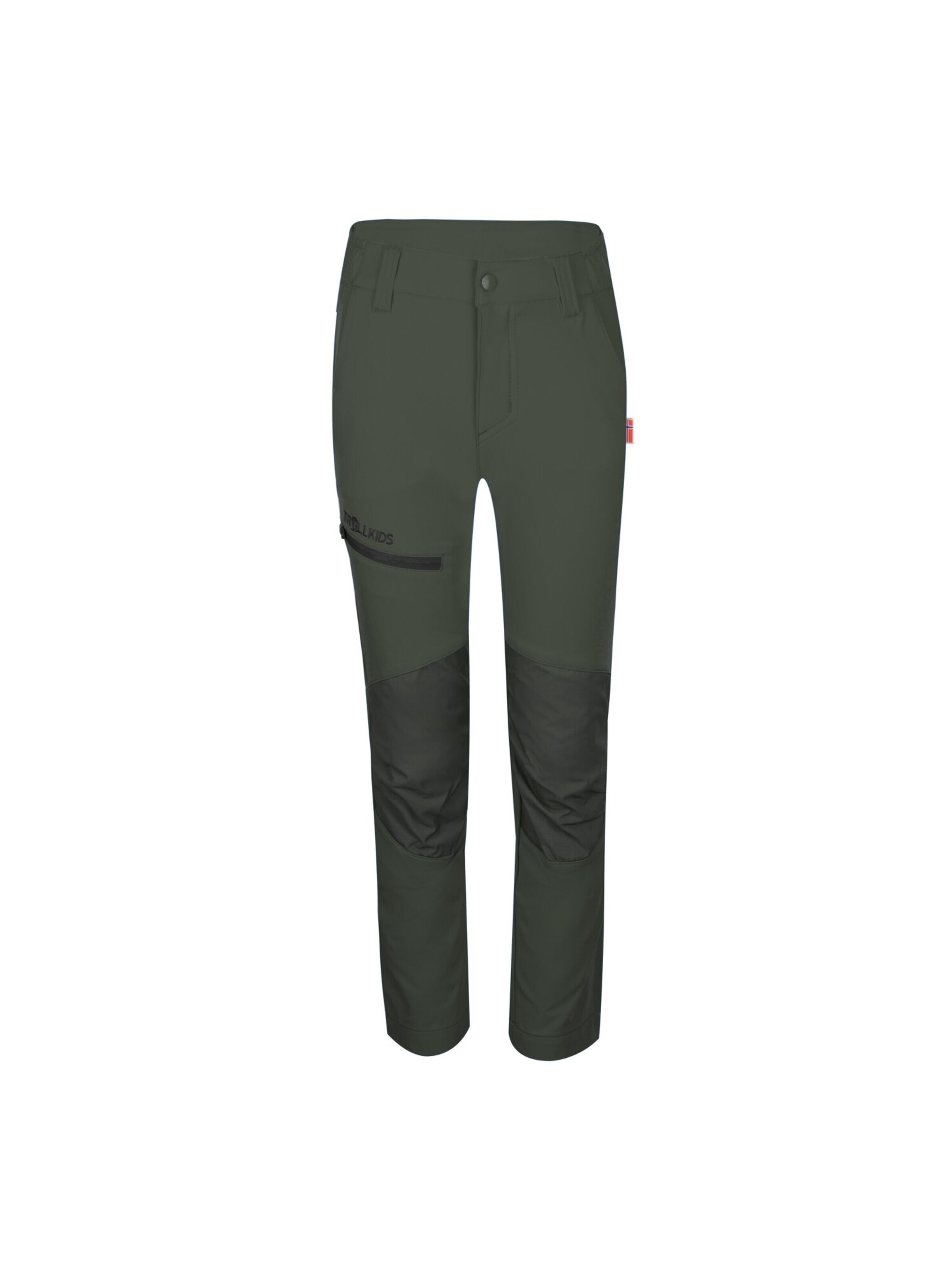 TROLLKIDS Outdoor Pants in Green: front