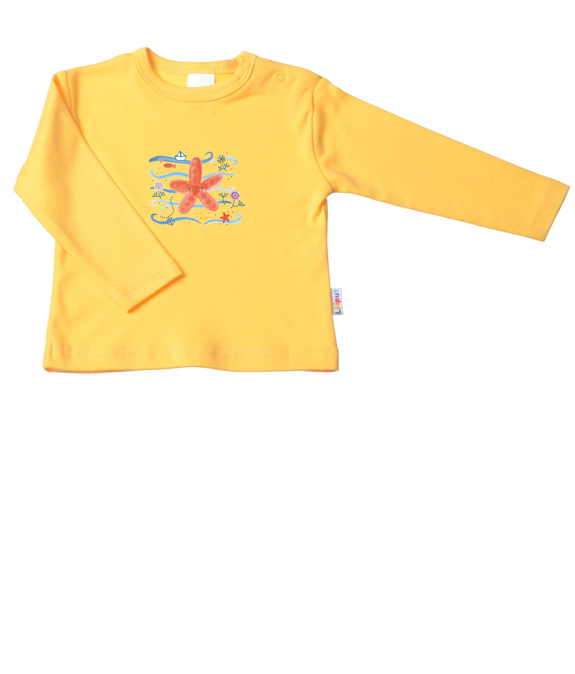 LILIPUT Shirt 'Seestern' in Yellow: front