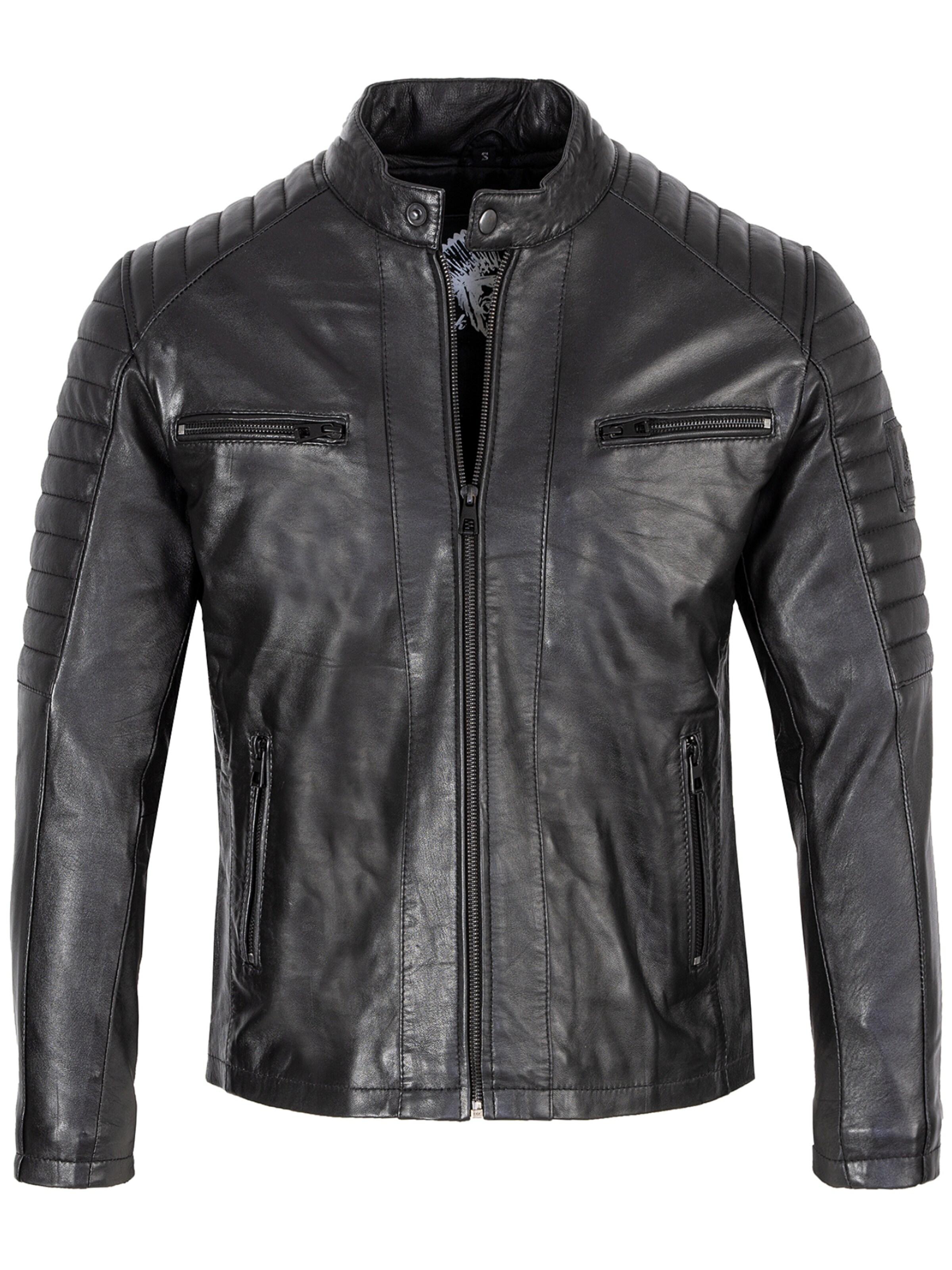 Black leather jacket sale sale