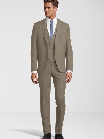 Steffen Klein Slimfit Anzug in Beige: Vorderseite