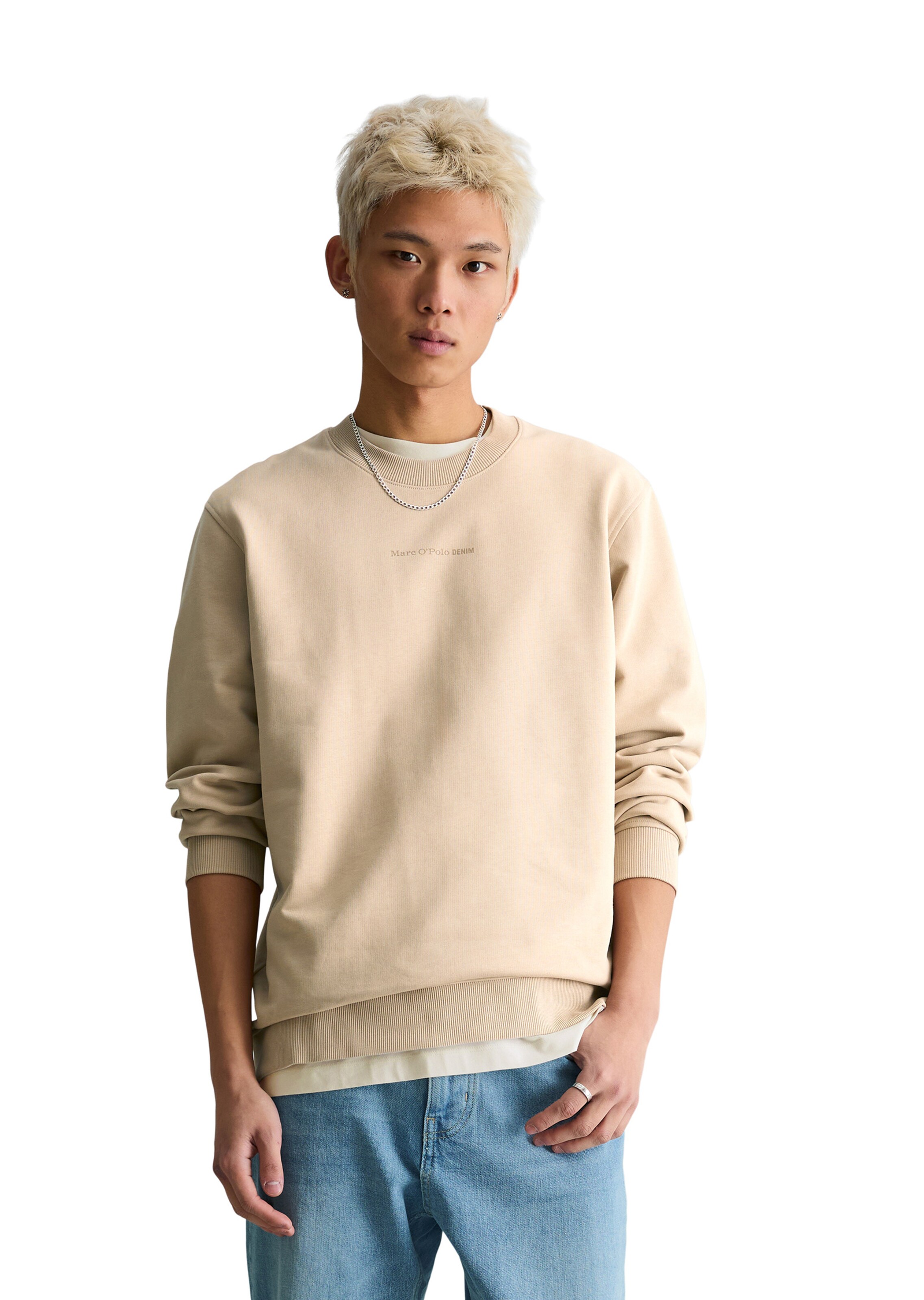 Marc O'Polo DENIM Sweatshirt in Beige: voorkant